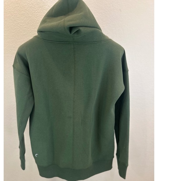 Zyia Active Green Funnel Neck Pocket Hoodie Womens Size M Cotton Polyester Blend - Picture 4 of 8